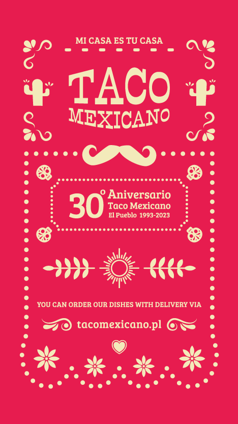 Menu Card 2023 Taco Mexicano - Mexican Restaurant Krakow