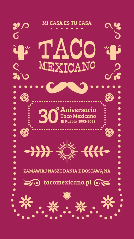 Taco Mexicano Karta Menu 2023 - restauracja meksykańska Kraków